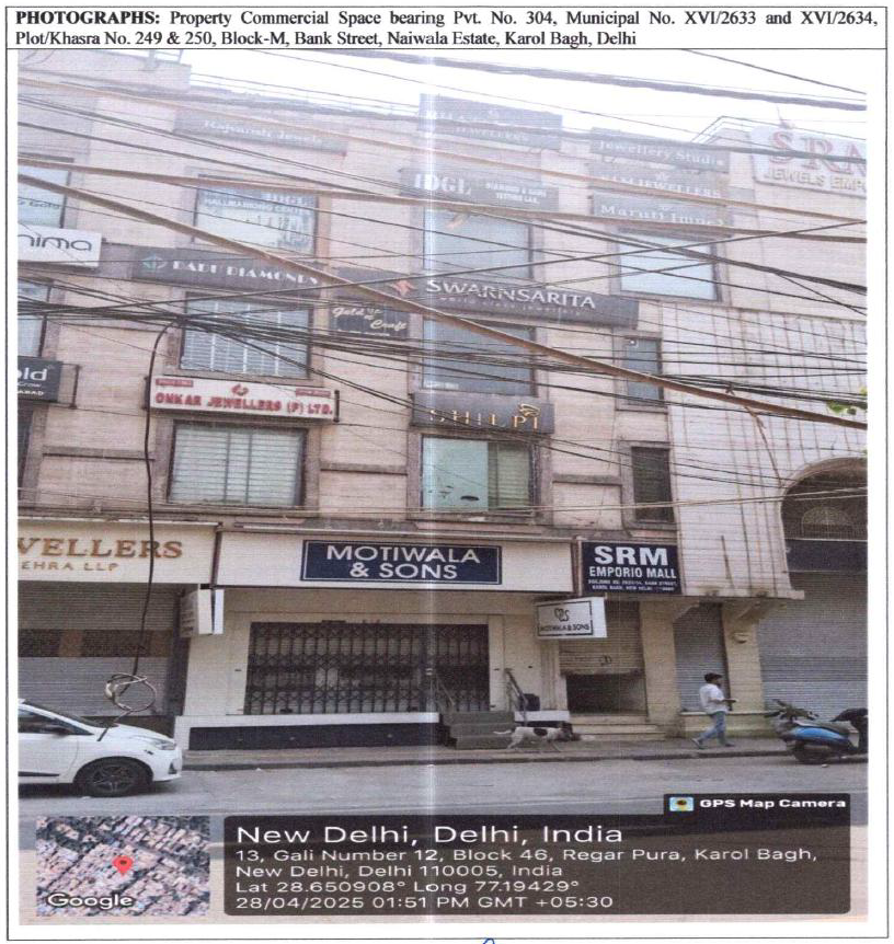 1159 square feet Shops for sale in KAROL BAGH New Delhi