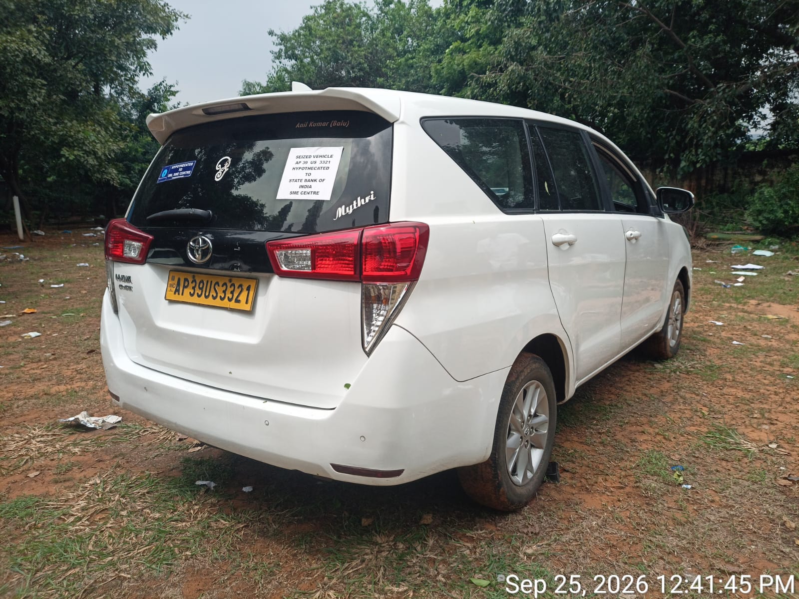 2023 Toyota Innova Crysta GX 8 Seater MUV 127026 km 3 years for sale in SBI Bank AO compound, Balaji Nagar, near Siripuram, Visakhapatnam. Visakhapatnam — photo 6