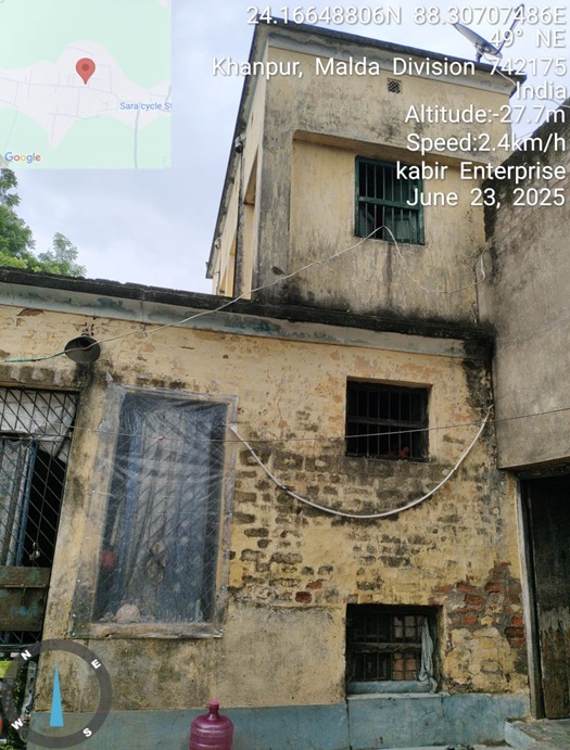 174.24 square feet Individual House for sale in Mouza – Khanpur, J.L.No.39, P.S. – Murshidabad, District – Murshidabad Berhampore