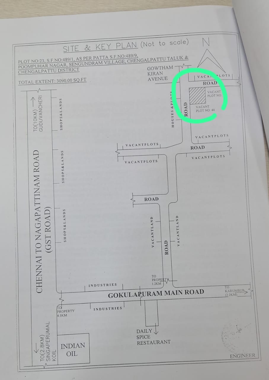1 BHK Plot for sale in VACANT PLOT, Chengalpattu Taluk Maraimalai Nagar — photo 1