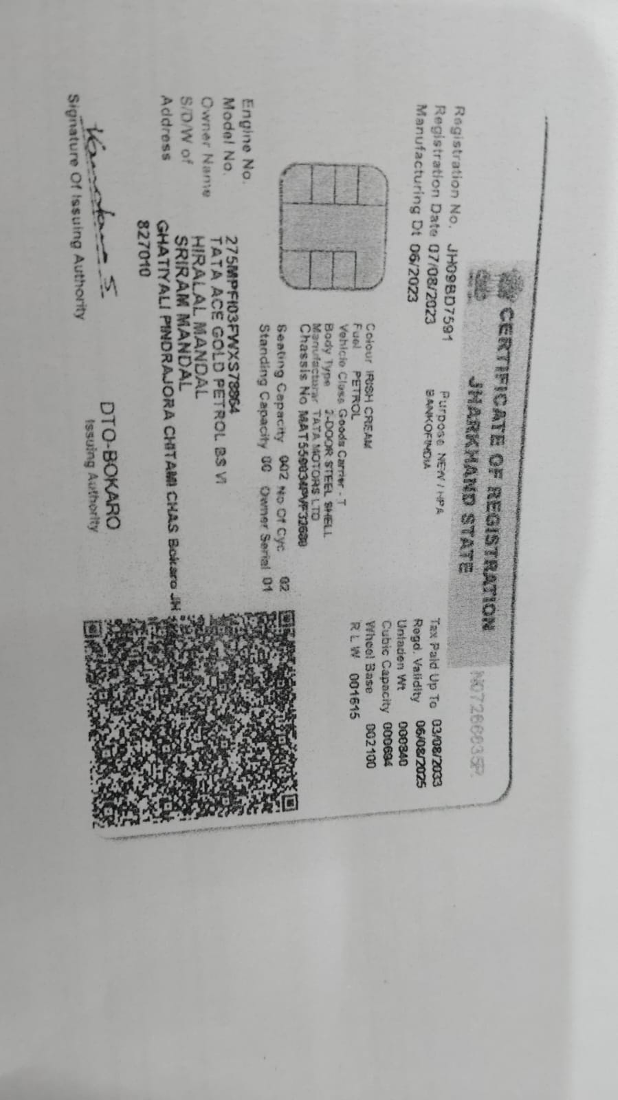 2023 Tata Yodha Pickup 4x2 Pickup 32330 km 3 years for sale in CARE OF ANIMESH KUMAR Bokaro Steel City — photo 4