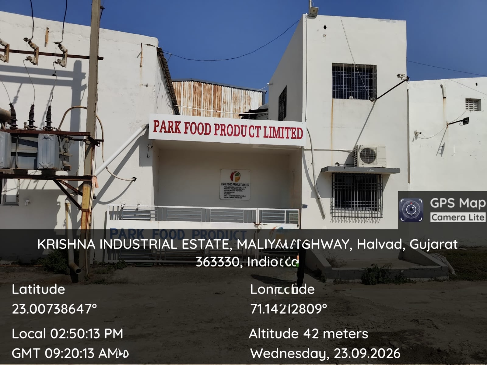 1086.3 square meter Industrial Plot with Factory Building for sale in HALVAD Halvad — photo 2