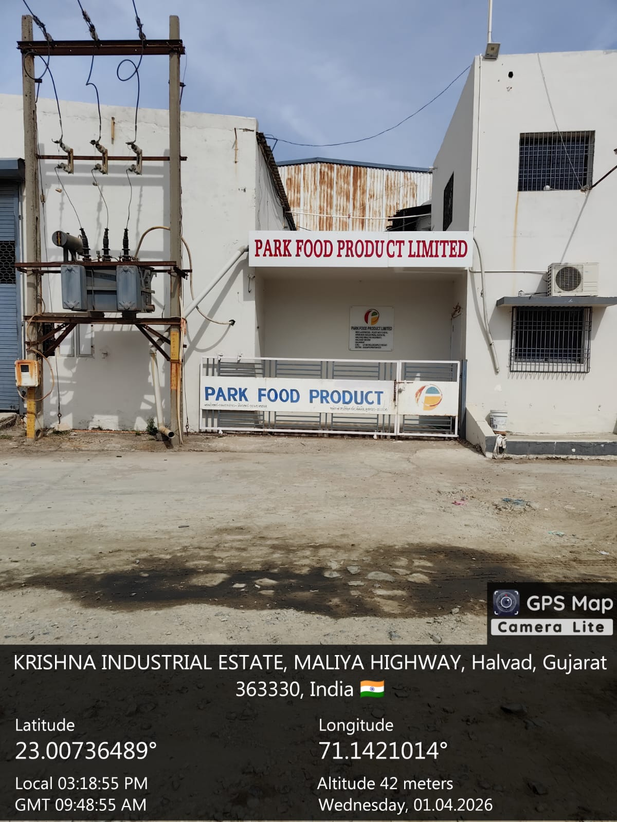 1086.3 square meter Industrial Plot with Factory Building for sale in HALVAD Halvad — photo 1