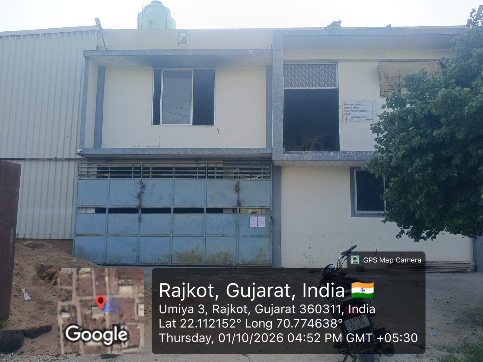 689.27 square meter Industrial Plot with Factory Building for sale in RIBDA Veraval Rajkot — photo 1