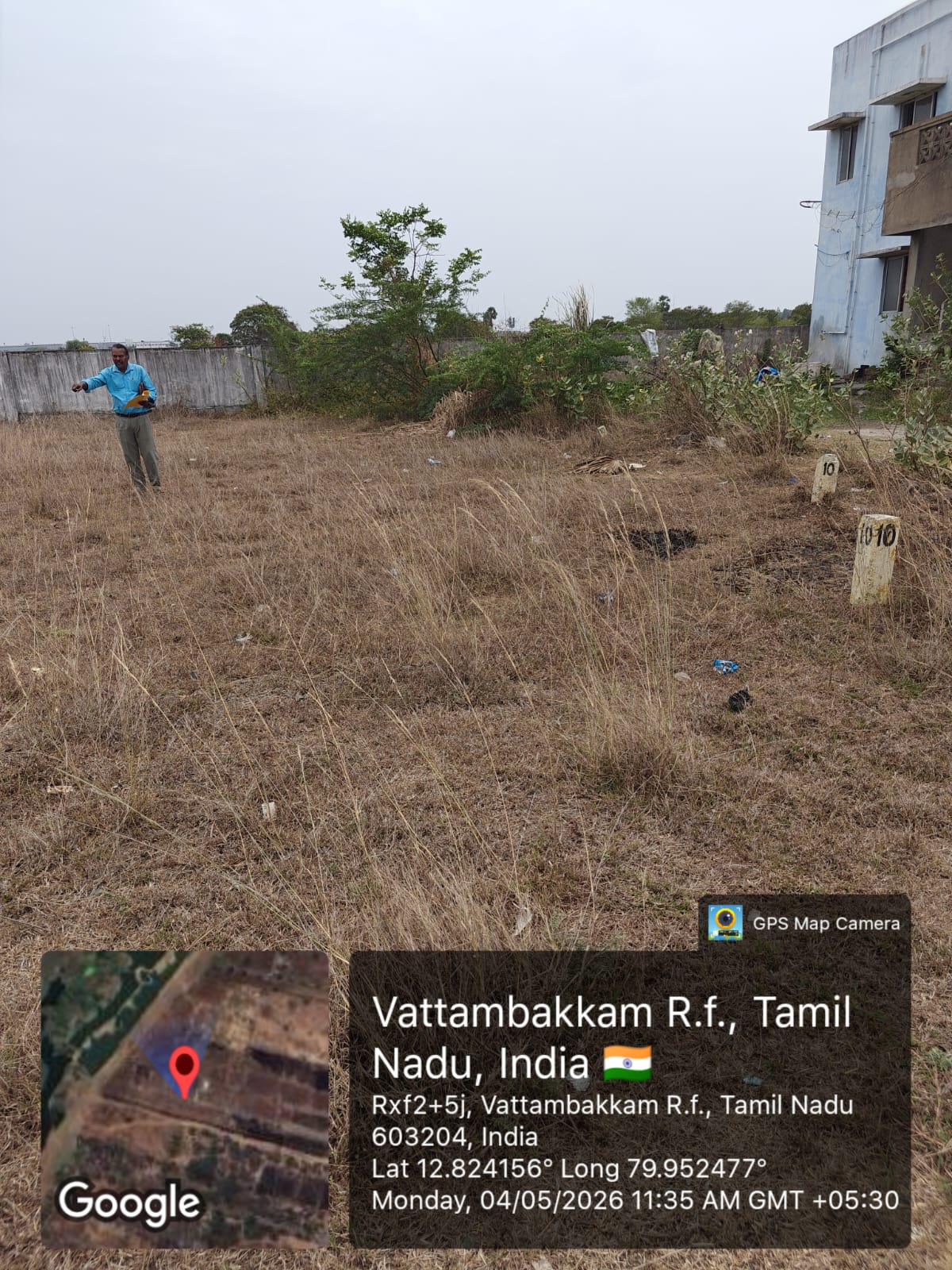 18952 square feet Plot for sale in Vadakkupattu “B “village, Orgadam, Kanchipuram District Mahindra World City — photo 1