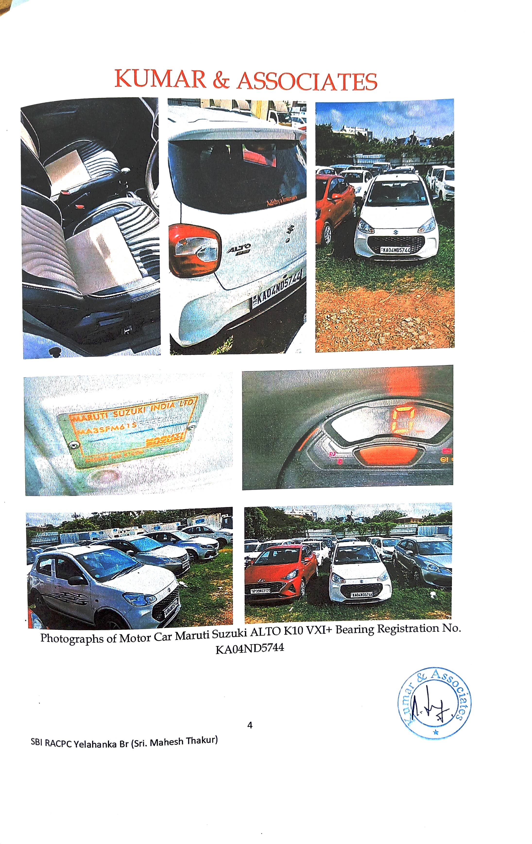 HYPOTHECATION OF CAR for sale in HORAMAVU Bengaluru — photo 1
