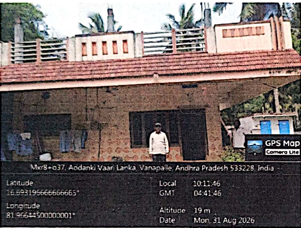 567 square feet Individual House for sale in Vanapalli Gram Panchayat and Village Kothapeta Mandal, East Godavari District. KAPILESWARAPURAM — photo 1