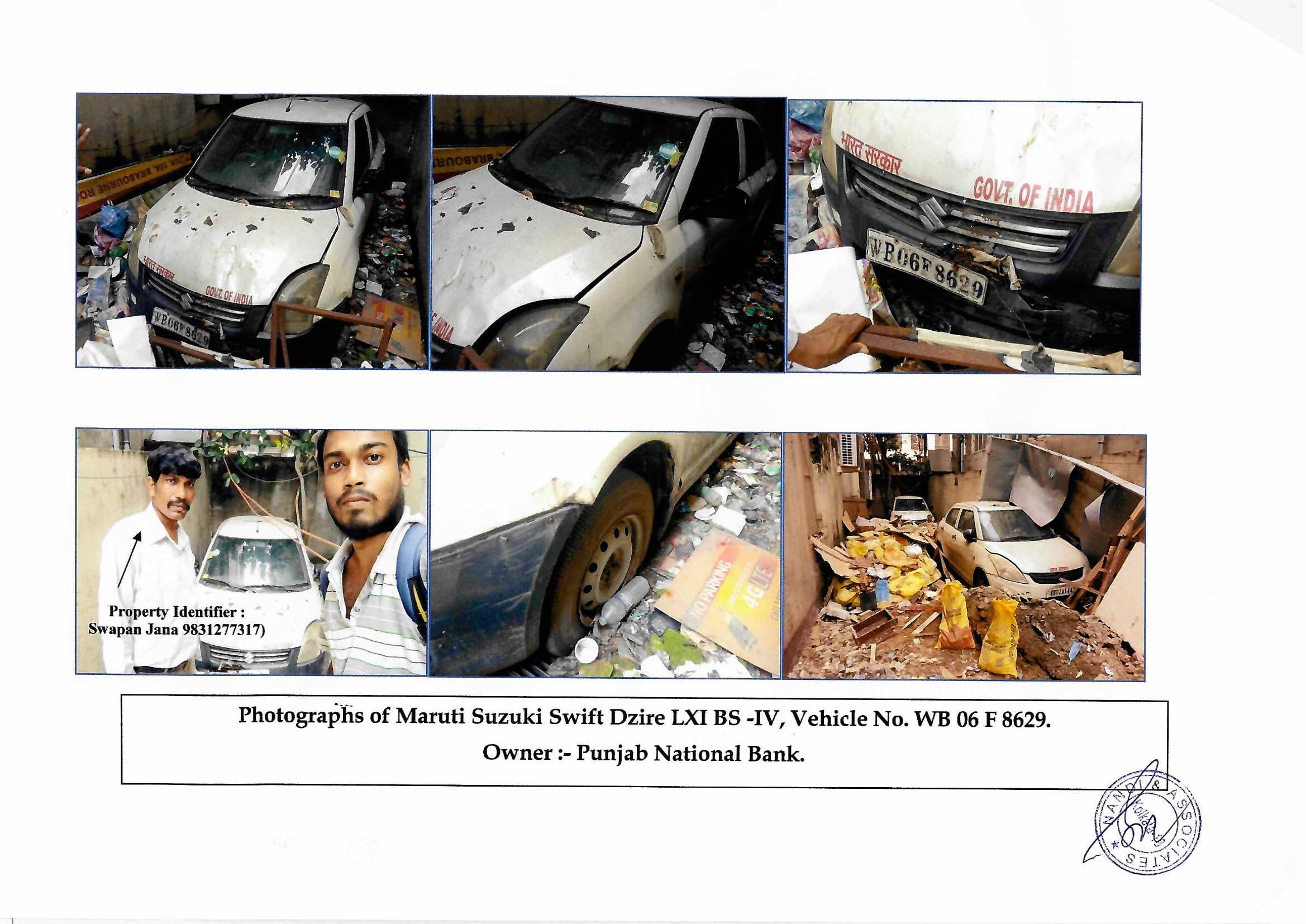2011 Maruti Suzuki Dzire LXi Compact sedan 134000 km 15 years for sale in PUNJAB NATIONAL BANK ZONAL OFFICE KOLKATA Kolkata