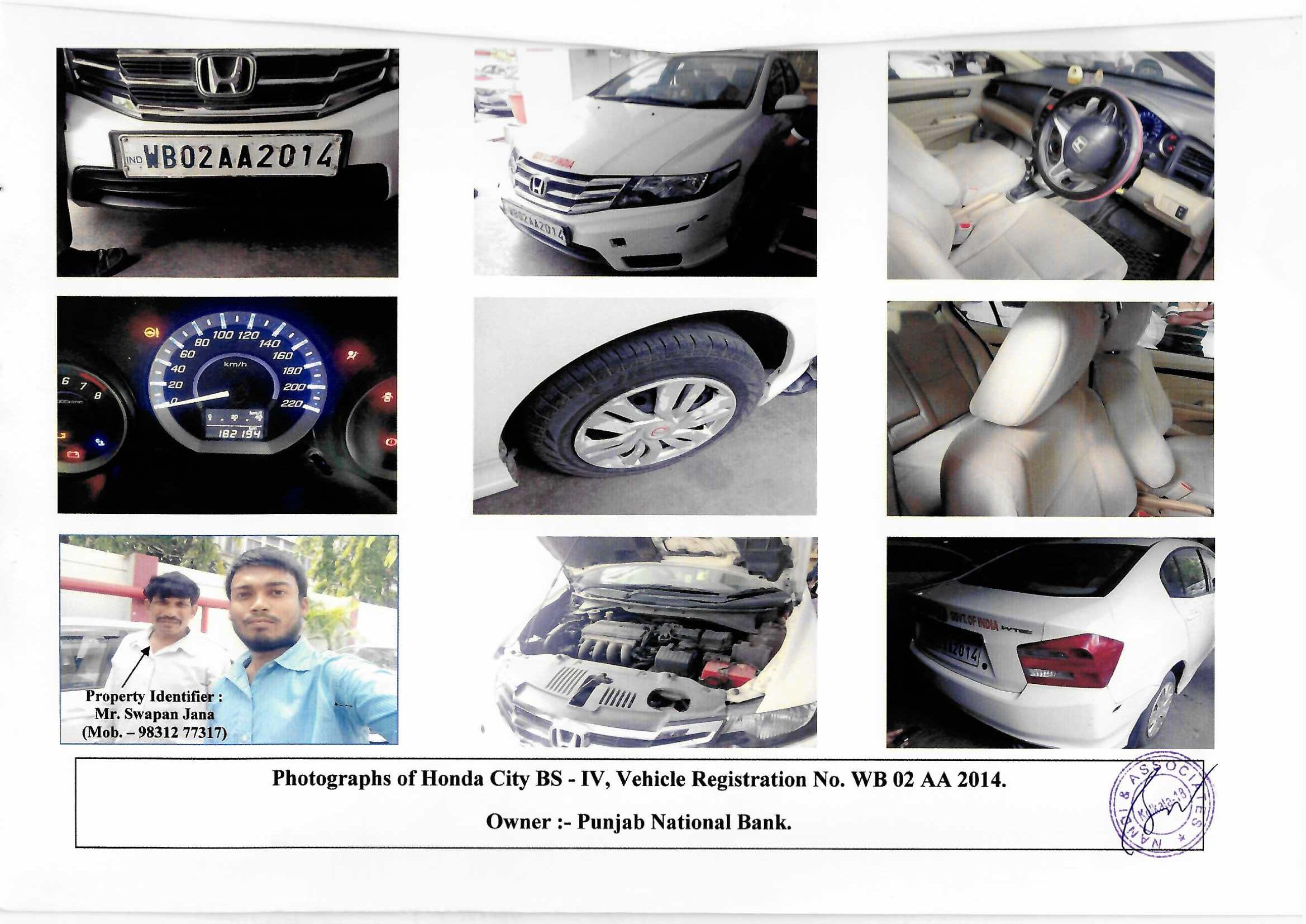 2012 Honda City SV Petrol Manual Sedan 138501 km 14 years for sale in PUNJAB NATIONAL BANK ZONAL OFFICE KOLKATA Kolkata — photo 3