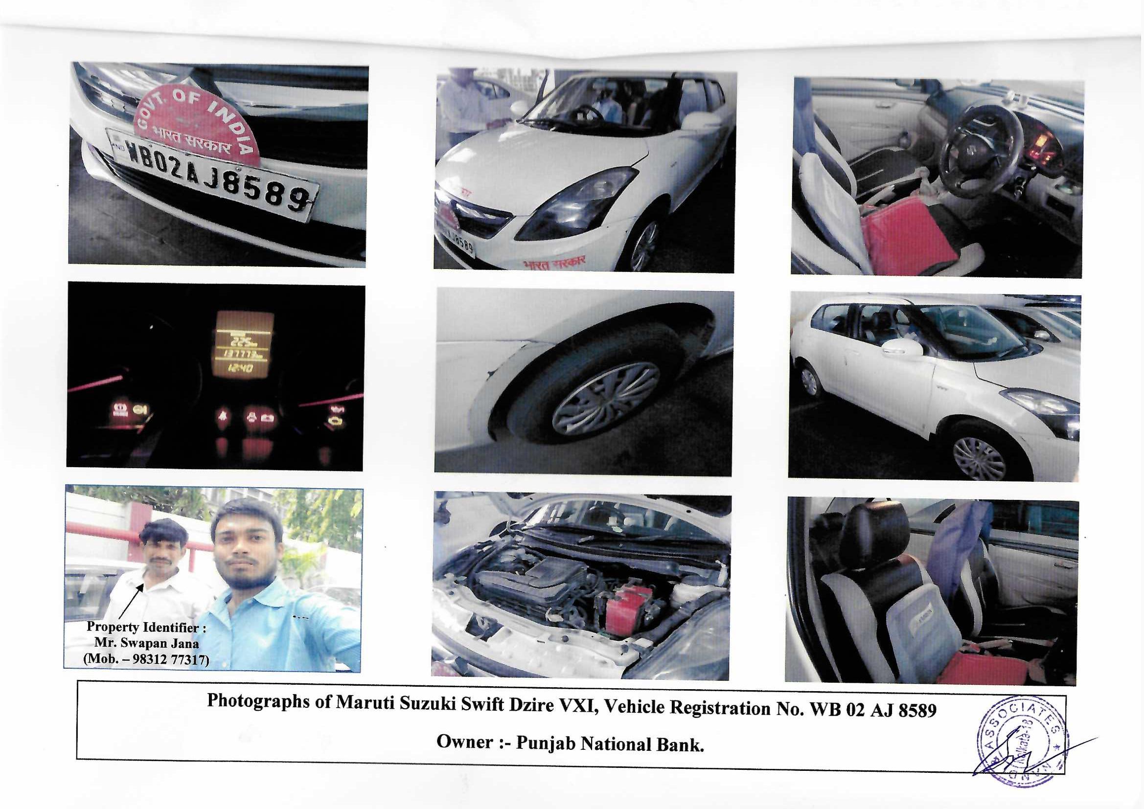 2016 Maruti Suzuki Dzire VXi Compact sedan 135809 km 10 years for sale in PUNJAB NATIONAL BANK ZONAL OFFICE KOLKATA Kolkata — photo 1
