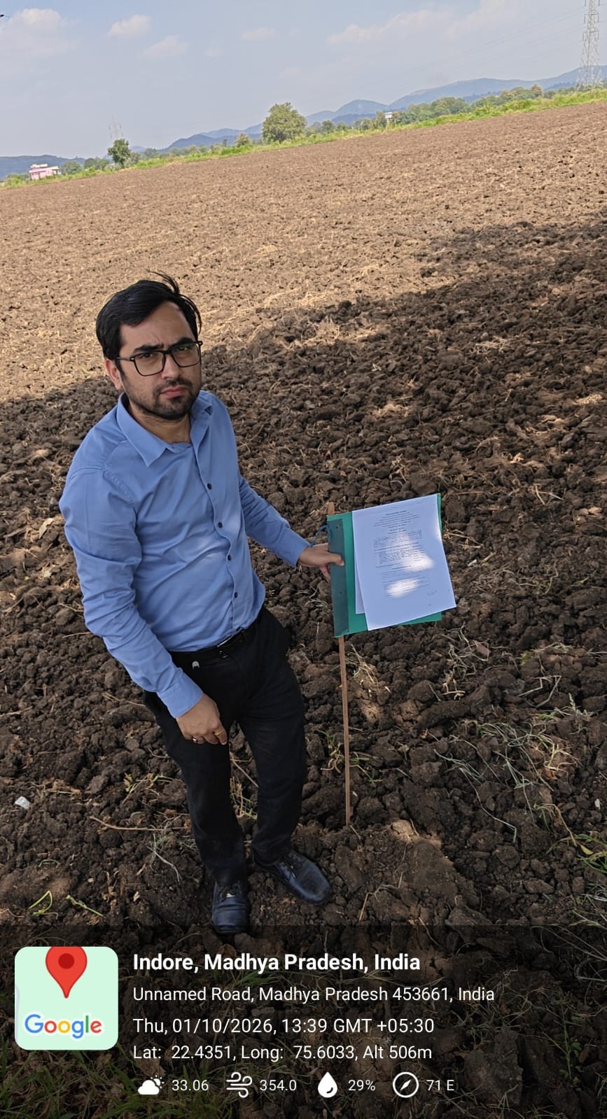 Agriculture Land for sale in Gram Rampuriya Tehsil Mhow Distt Indore Dr Ambedkar Nagar — photo 2