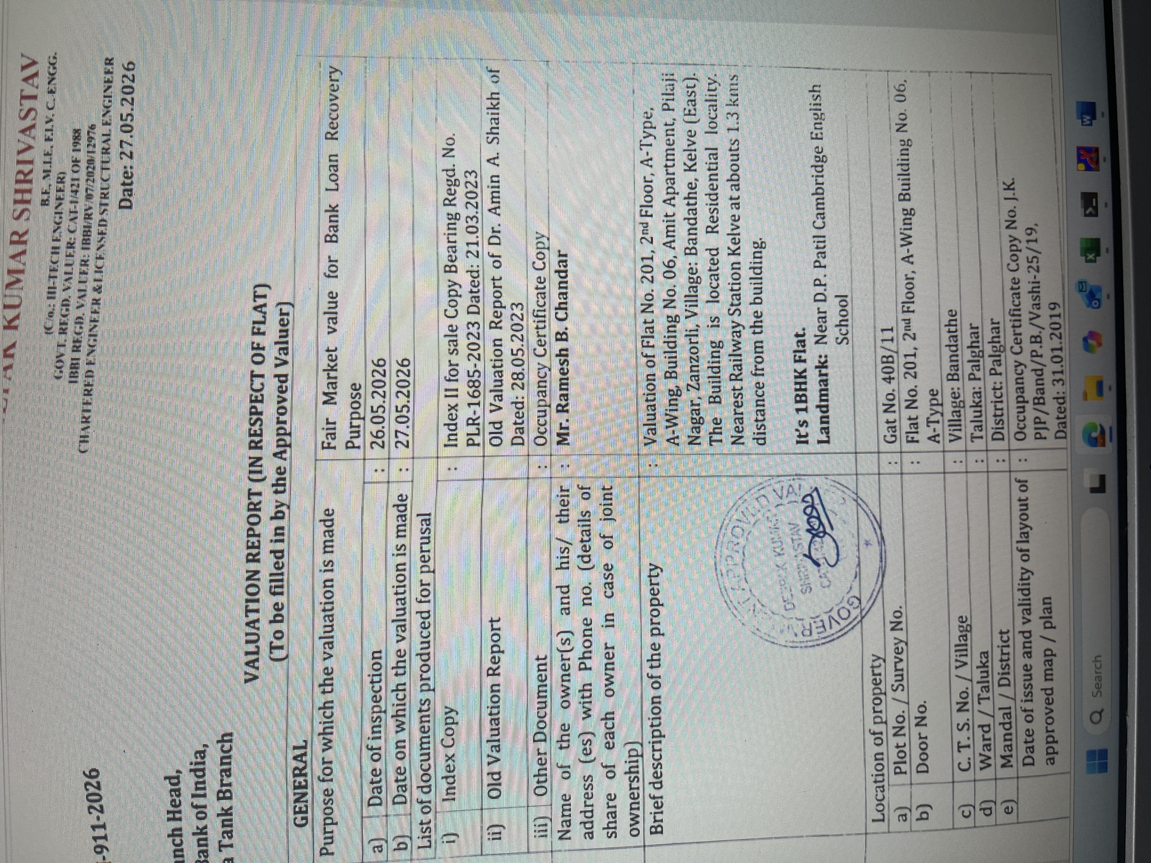 1 BHK Flat for sale in Amit Apartment, Middle Class Vasai — photo 1
