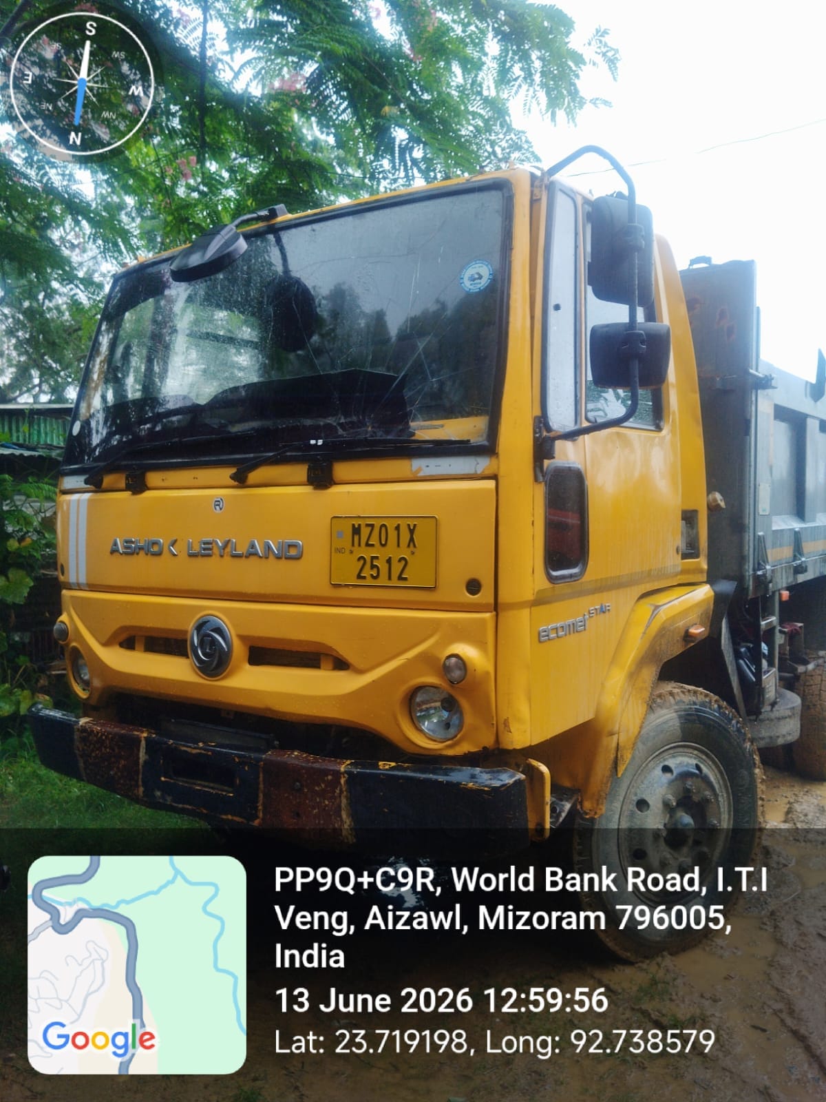 2022 Ashok Leyland AVTR 3520 8x2 Tipper Tipper 35000 km 4 years for sale in WORK BANK ROAD ITI VENG AIZAWL Aizawl