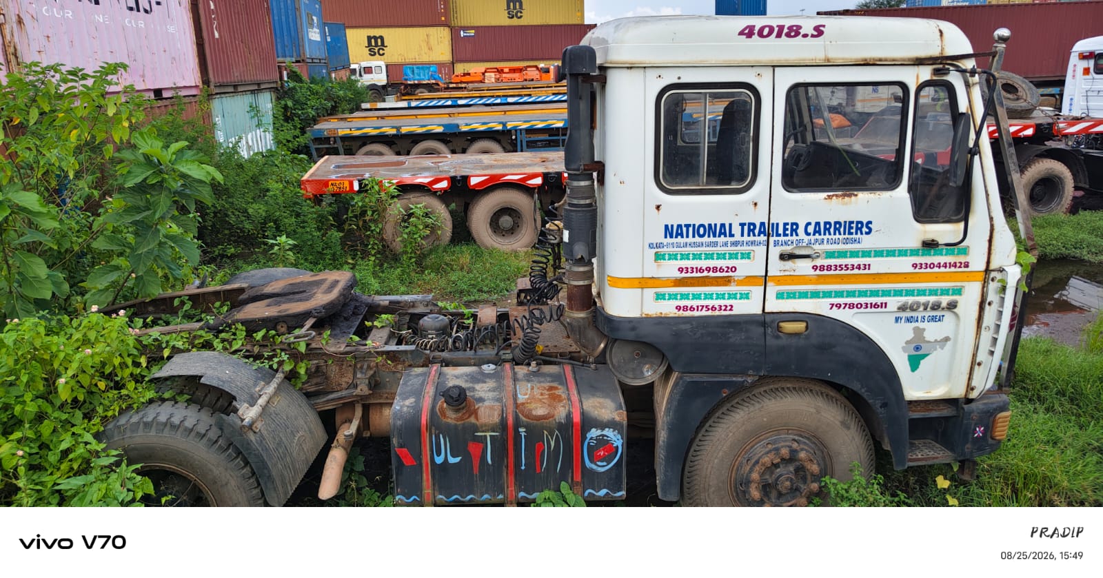 2018 Tata Signa 4018.S CAB 3800 Trailer 500000 km 8 years for sale in TNS PARKING DHOBITALAV NETA JI DUCK YARD KHIDIRPORE KOLKATA Kolkata — photo 1