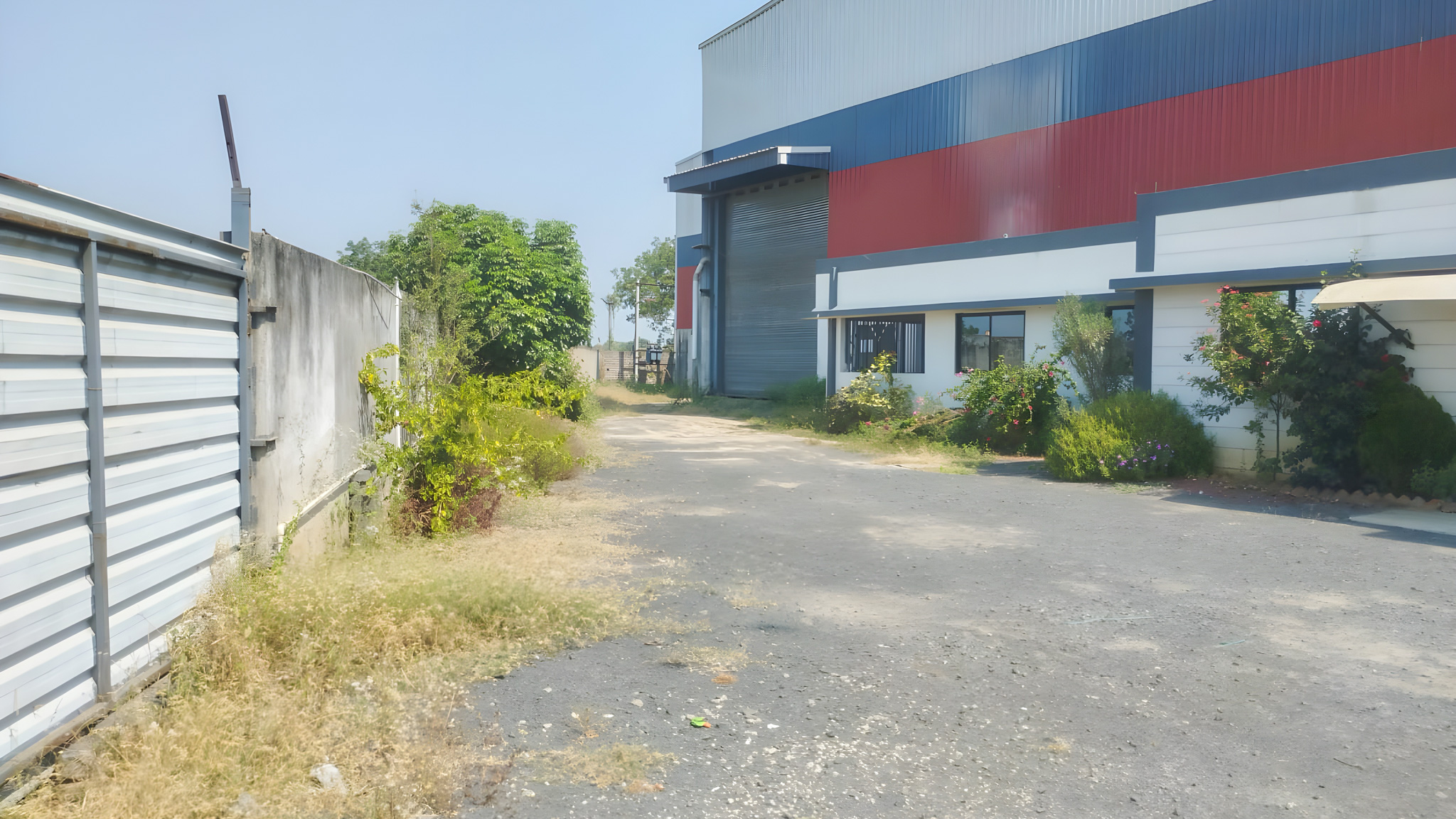 7689 square meter Industrial Plot with Factory Building for in ...