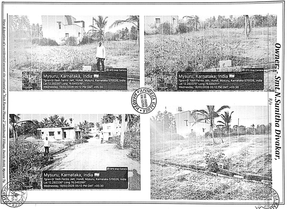1502 square feet Plot for sale in Yesh Farms Phase-2, Jattihundi Village Mysuru — photo 1